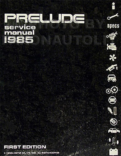 1985 honda prelude shop - shop, manual