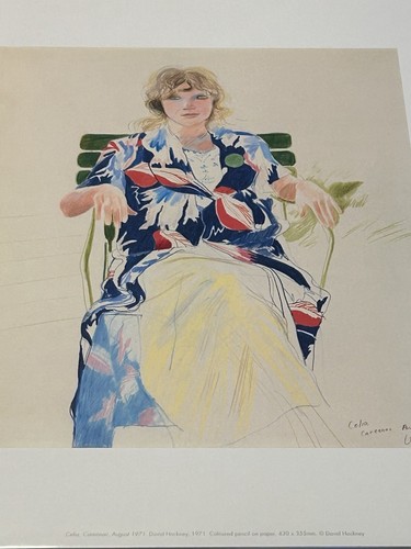 David hockney print celia - david,