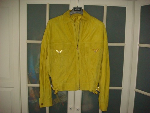 Versace leather jacket - , +