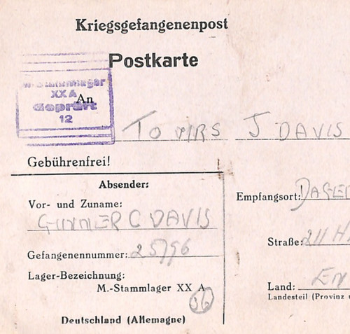 Germany ww2 pow mail - ww2,