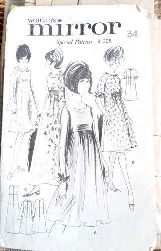 Vintage 1960s woman mirror - vintage,