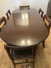 Dinning Table and Six Chairs Set With Two  Two Door Cabinets