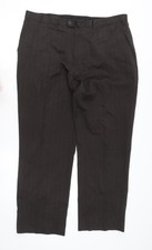 Matalan Men's Brown Pinstripe