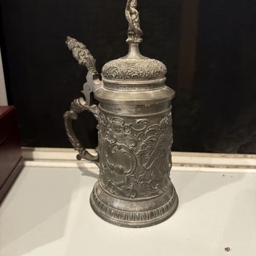 Antique german pewter - german, tankard