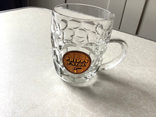 Pripps Fatol Vintage Glass Dimpled 1/2 Half Pint Beer Glass