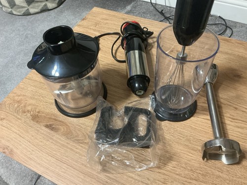 Stick blender with chopper - with,