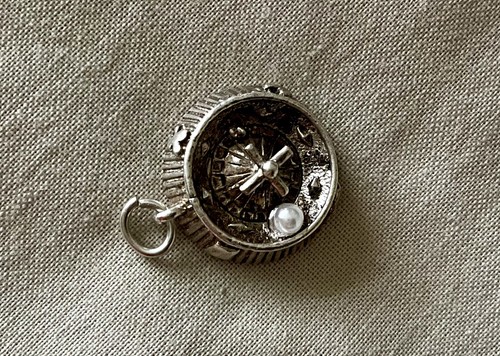 Vintage roulette wheel with - vintage,