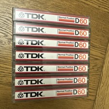 7 x 1975-78 TDK D-C60 Cassette Tapes -  Japan