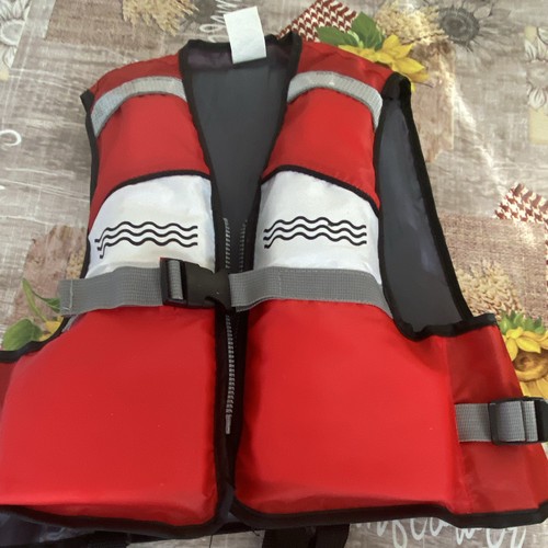 Red foam buoyancy life jacket - foam,