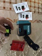 Makita CXT Red Cross Line Laser 12V SK105DZ with battery and manuals  .
