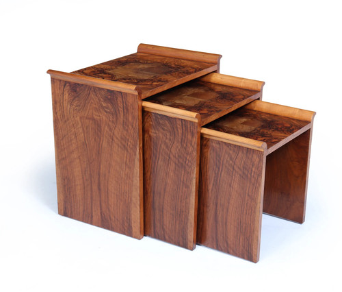 English art deco - deco, walnut