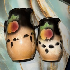 Vintage Hull USA Pottery Peach