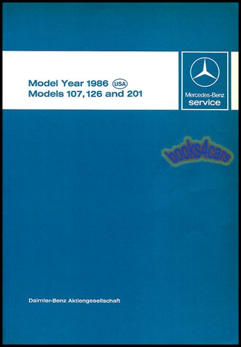 Mercedes 1986 service repair - mercedes,