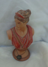 Small roman statue Bust Artemis, Diana of Versailles. handmade Greece signed