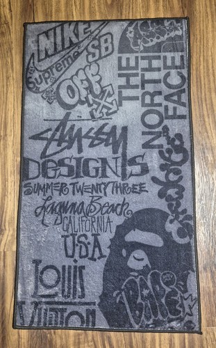 Multu logo collage rug stüssy - rug,