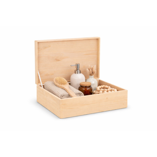 Medium wooden box lid - box, storage