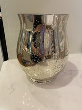 Large mercury glass vase - glass,