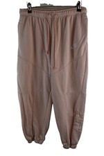 Nike Womans Pink Baggy Sweat Pants Joggers Size M Logo Drawstring Sports