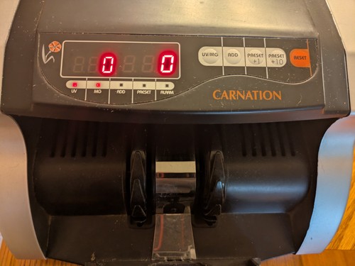 Carnation 180 bill counter - carnation, cr-180