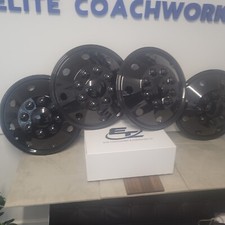 Wheel trims black gloss - black,