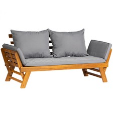 Acacia Wood Garden Sofa Bed