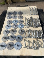 JOBLOT INDUSTRIAL GALVANISED HANDRAIL WALL MOUNT BRACKETS £30 + VAT