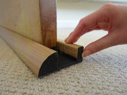 Internal foam under door - under,