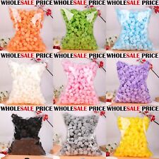 500 Foam 3cm Mini Roses WHOLESALE Heads Buds Small Flowers Wedding Home Party UK