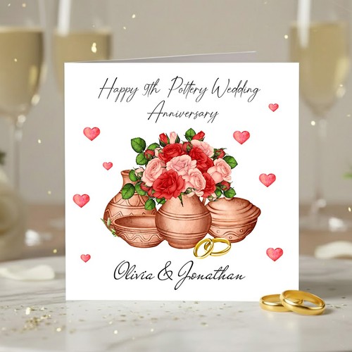 Personalised 9th pottery - personalised,