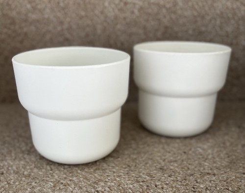 Small ikea plant pots - small, white