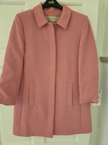 Zara pink knee length jacket - zara,