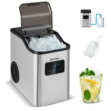 Countertop Nugget Ice Maker Home Party Pebble Ice Maker Machine 24KG/Day Crushed