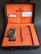 Rotary Aquaspeed 300M Divers Watch- Helium Release W/KIT