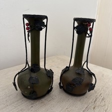 ANTIQUE AUSTRIAN ART NOUVEAU SECESSION VASES
