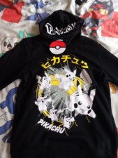 Boys Pikachu Hoodie – Black