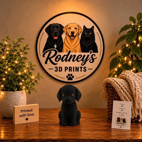Printed black labrador dog - labrador,