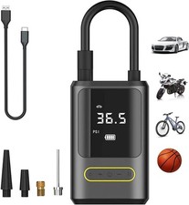 Cordless Car Tyre Inflator Pump LED Portable Air Compressor Digital