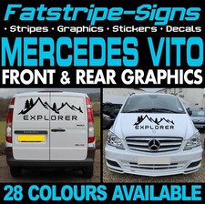 to fit MERCEDES VITO SWB LWB GRAPHICS STICKERS STRIPES DECALS CAMPER VAN DAY