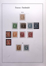 FRANCE: 1849-52 Selection of Used Examples - Ex-Old Time Collection - Album Page