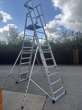 Zarges Telescopic Work Platform Ladder/Steps Em-131-7