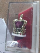 The Miniature Crown Jewel Collection St. Edward's Crown Gold Plated 1984 London