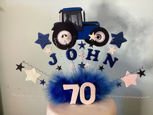 Tractor cake topper - tractor,