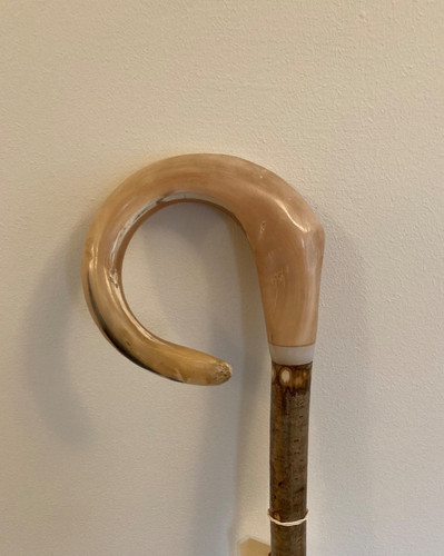 Rams horn curly crook handle - ,