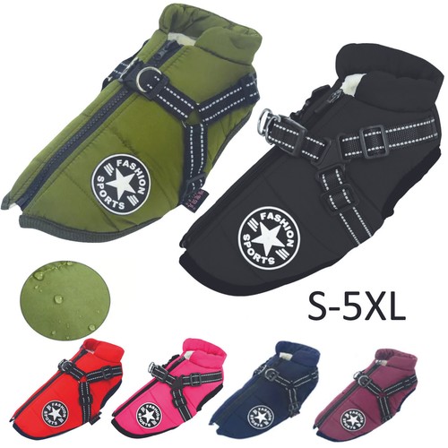 Dog cat coat waterproof with - dog,