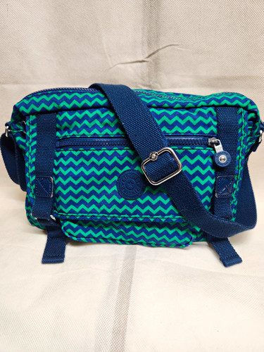 Kipling blue green chevron - blue,