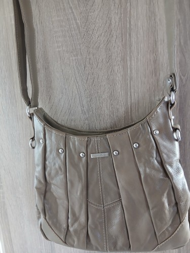 Lorenz leather pleated studded