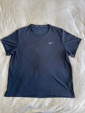 Nike Dri Fit Miler T-Shirt Men's XXL Black/Running/Sports DV9315-010