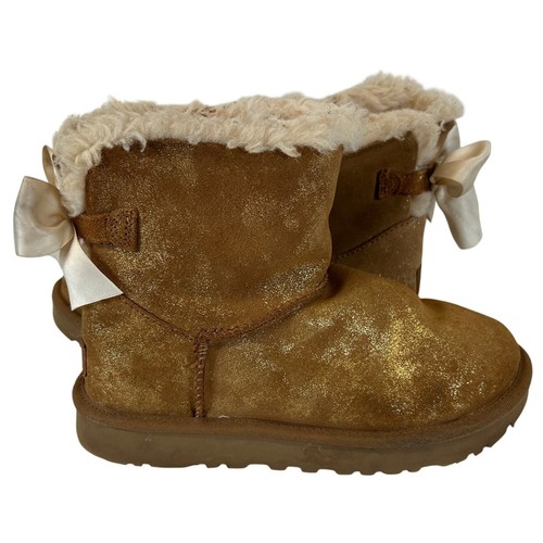 Ugg gita gold glitter - gold, bow