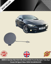 BMW 4 Series F32 F33 F36 2013-2020 Front Bumper Tow Eye Cover M-Sport New