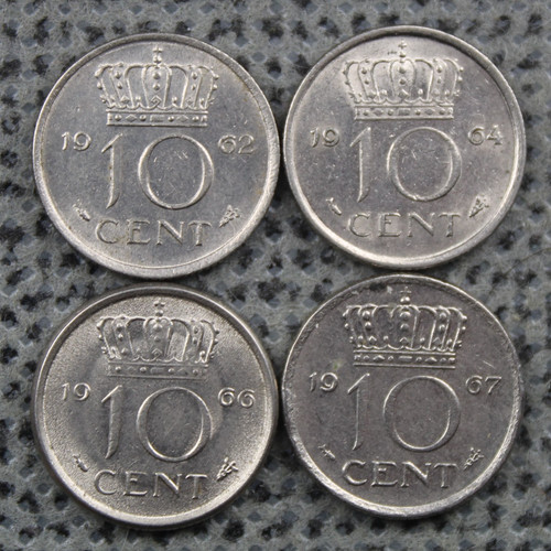 Cents netherlands 4 - 10, 1962